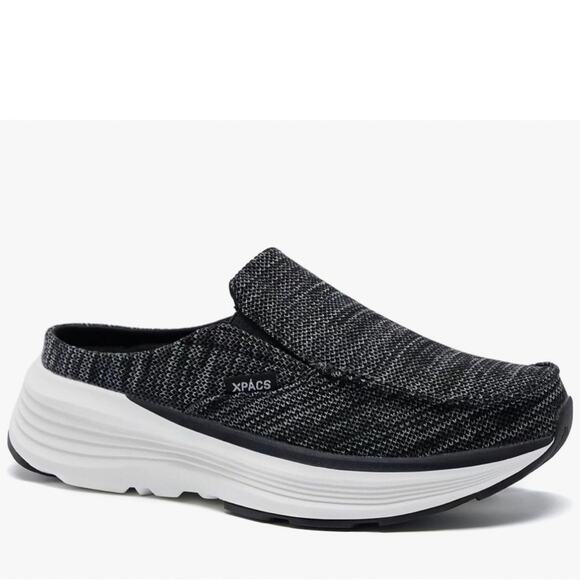 XPACS Women's Slip On Shoes with Arch Support Size 39 Black White  XPGT02G NIB - Picture 1 of 15